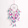 Dream Catcher Traditional Indian Dreamcatcher Height 75 cm Big Pink Green DC