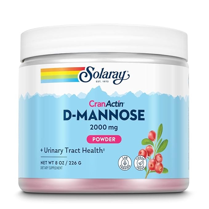 Solaray D-Mannose with CranActin Lemon Berry - 216 gms - Swadesii