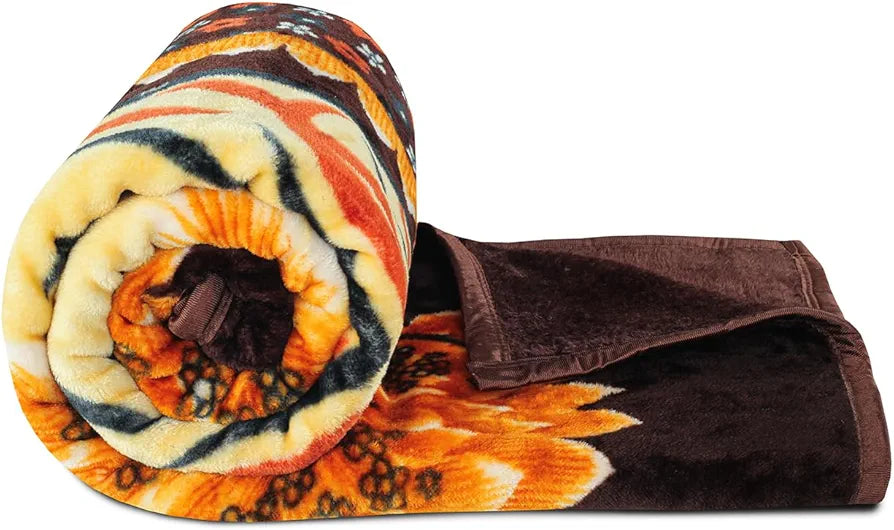 Premium Super Soft Cloudy Printed Mink Double Bed Blanket for All Season, Ultrasoft & Cozy Single Ply Blanket | |220 x 230 Cm 