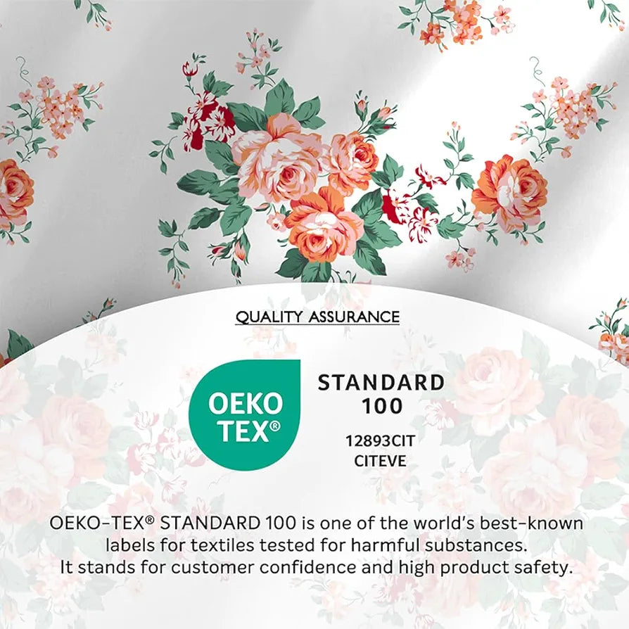 Zen Cotton Blend King Bedsheet Set  | 1 King Cotton Bedsheet & 2 Pillow Covers | Breathable & Anti-Wrinkle | 225 CVC | 