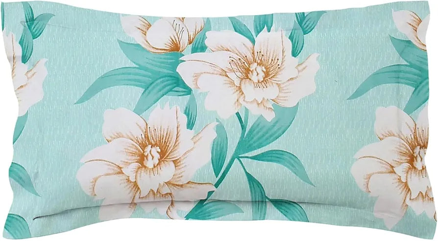 HOMEKART Microfiber 160 TC Flat Single Bedsheets for Summer Breathable | Wrinklefree  with 1 Pillow Covers 