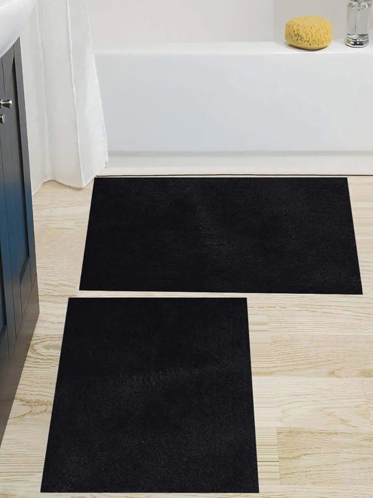 AEROHAVEN™ Glorious Super Soft Microfiber Solid Anti Slip Stone Wash Bathmat )