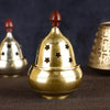 Akhand Brass Diya Round Apple Design Shape Diya Oil Lamp