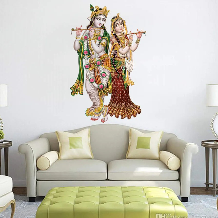 Rangoli White Glossy Vinyl Wall Sticker Premium Self-Adhesive Waterproof Decorative Wall Decal for Bedroom, Living Room, Office & Home Decoration Easy to Apply. Parent-7, Design-3