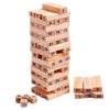 Kids Mandi Classic Wooden Stacking Blocks with Numbered Tiles 54 Pieces