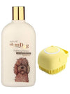 Pet Needs Oh My Dog Brightening Ultimate Dog Shampoo With Mini Soft Silicone Dog Shampoo Dispenser Brush | 500 Ml