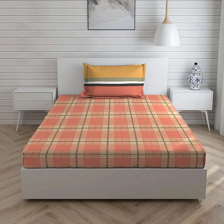 Layers Firenze 2 Cotton 144 TC Single Bedsheet Set 