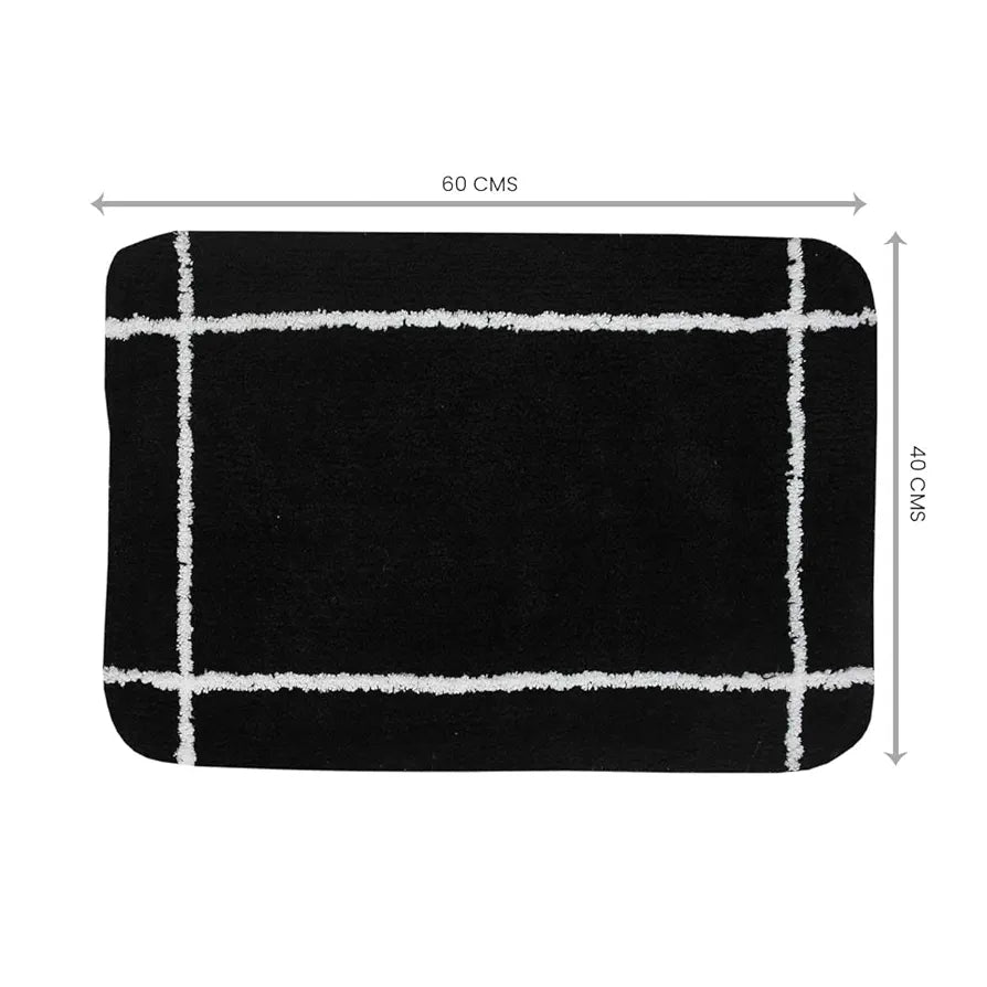 SASHAA WORLD Set of 2 Microfiber Bathmat 