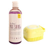 Pet Needs Bio Clean Max Shine Dog Shampoo With Soft Silicone Shampoo Dispenser Brush | Moisturising and Gentle on Skin | 500 Ml