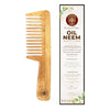Ayurveda Amrita Organic Oil Neem Wood Comb Infused With Coconut, Bhringraj, Neem, Castor Oil