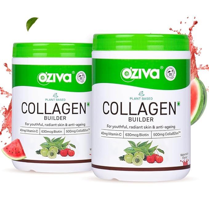 OZiva Vegan Collagen Builder Berry Orange & Watermelon