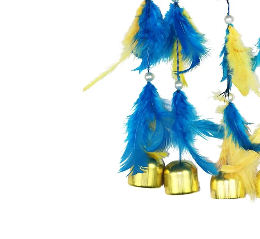 RPH Handicrafts Wind Chime 5 Bell Dream Catcher for Wall Decor, Bedroom, Balcony, Garden, Kids Room  Small 