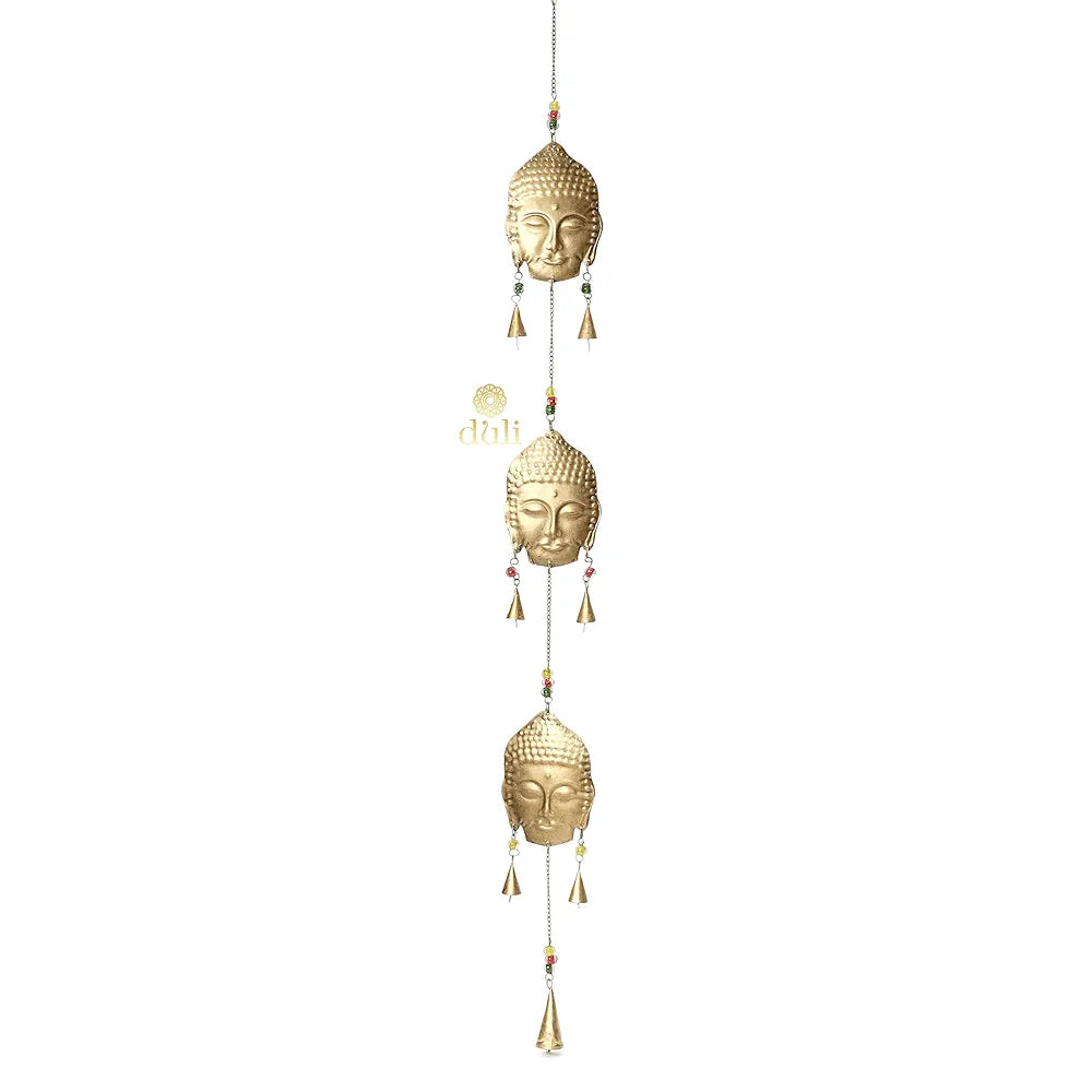 DULI Metal Windchime Wall Hanging, Feng Shui, Wall Art, Wall Decor, PositiveVibes, Rustic Wall Hangings, Wall Art, Diwali Decor, Home Decor Hanging Bells 