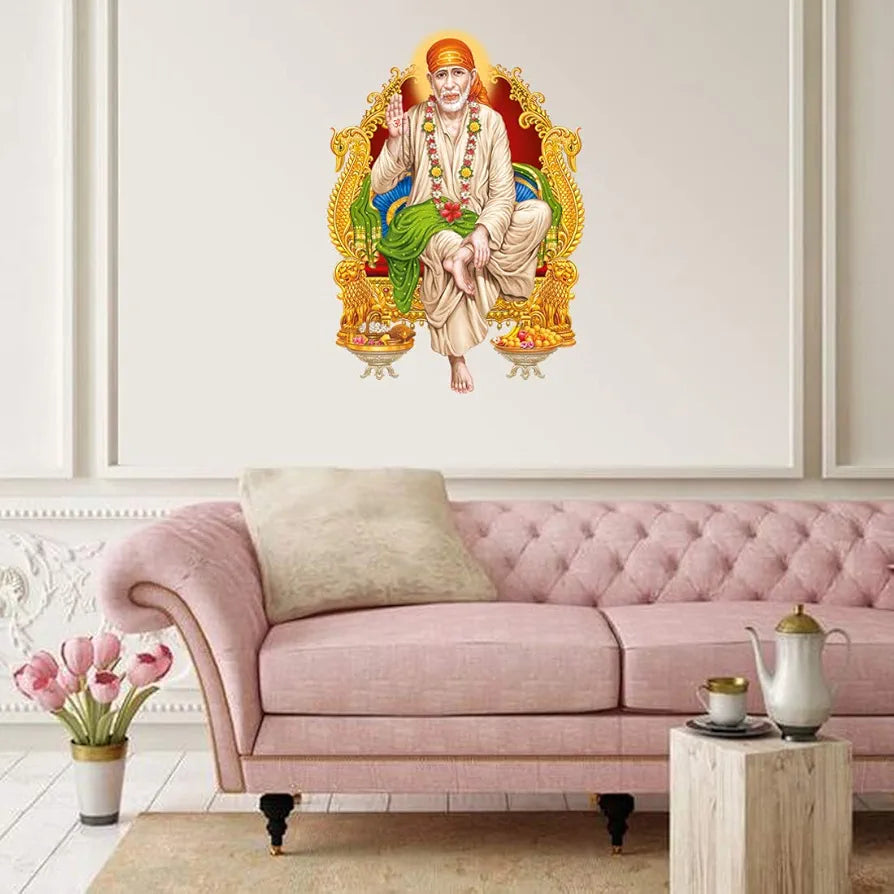 Rangoli White Glossy Vinyl Wall Sticker Premium Self-Adhesive Waterproof Decorative Wall Decal for Bedroom, Living Room, Office & Home Decoration Easy to Apply. Parent-6, Design-3