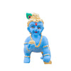 Gold Art India Ceramic Laddu Gopal Idol Gold pated with Blue Terracotta Finish Lord Krishna