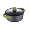 Bergner Elements Cast Iron 24 Cm Casserole, Pre-seasoned | 3.6 L Capacity