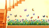 Decals Design Walking in the Garden Flower Wall Sticker Multicolour