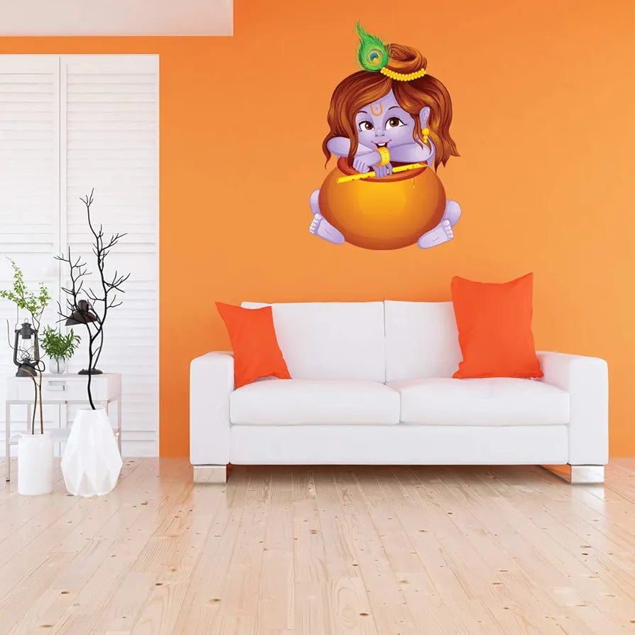 Rangoli White Glossy Vinyl Wall Sticker Premium Self-Adhesive Waterproof Decorative Wall Decal for Bedroom, Living Room, Office & Home Decoration Easy to Apply. Parent-2, Design-20