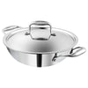 Vinod Platinum Triply Stainless Steel Cookware Kadai With Lid | 2.5 Litres | 24 Cm | 2.5 Mm Thick | 3 Layer Kadhai