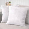 Cloth Fusion Microfiber Cushion Filler Sofa Cushions Set of 2 Durable Sofa Pillow White