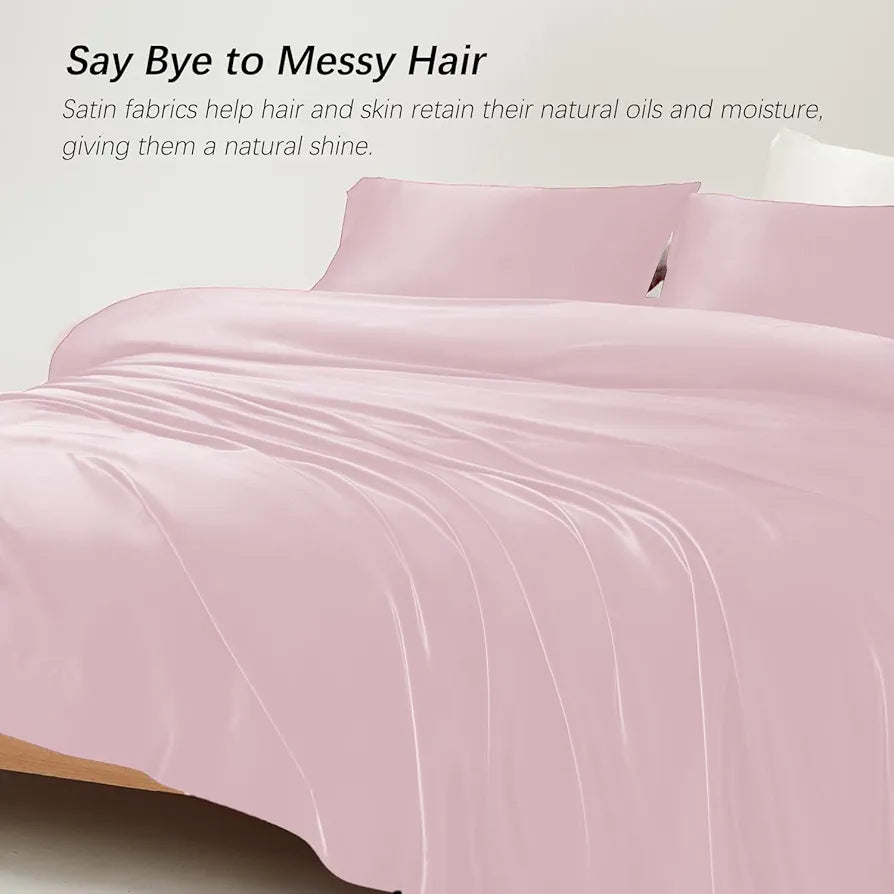Cloth Fusion Satin Bedsheet for King Size Bed, Perfect for Romantic Night, Excellent Gift for All Celebrations, Set of 1 Satin Sheet 108