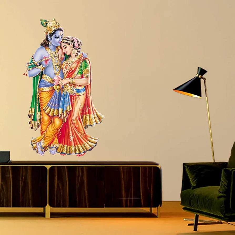 Rangoli White Glossy Vinyl Wall Sticker Premium Self-Adhesive Waterproof Decorative Wall Decal for Bedroom, Living Room, Office & Home Decoration Easy to Apply. Design-4