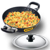 Hawkins Futura 1.5 Litre Deep Fry Pan Non Stick Kadai with Stainless Steel Lid