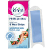 Veet Half Body Waxing Strip For Sensitive Skin - 8 Strips