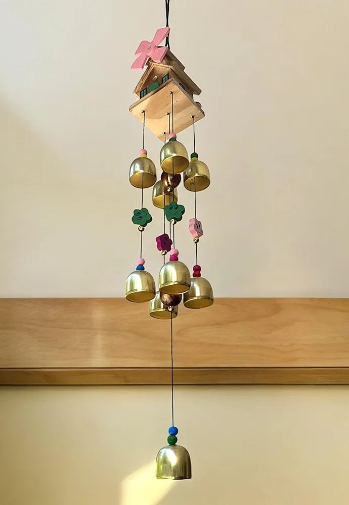 MOOZ Fengshui Wind Chimes for Home | Positive Energy & Vastu Protection | Hanging Decorative Items for Balcony, Entrance & Living Room | Indoor Outdoor Wind Bells | Good Luck & Spiritual Gift