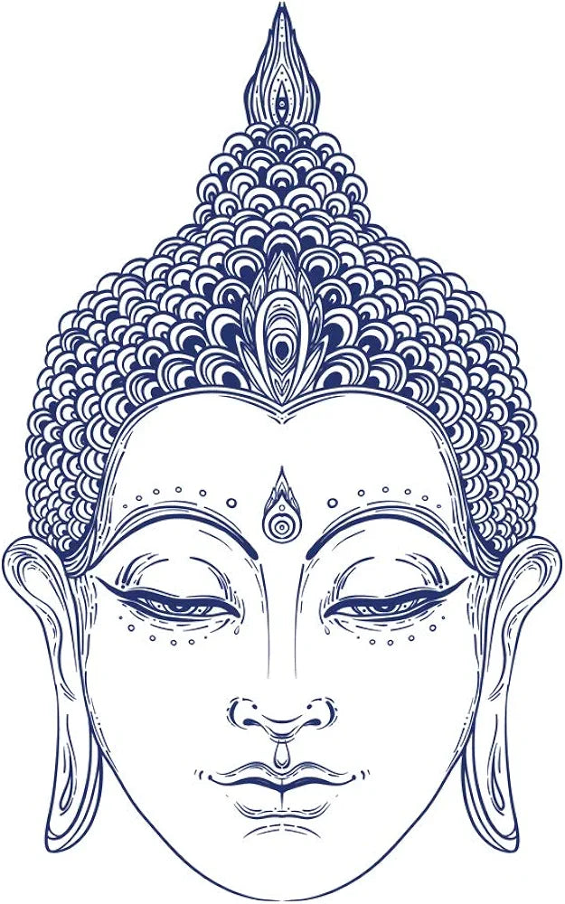 Rangoli White Glossy Vinyl Wall Sticker Premium Self-Adhesive Waterproof Decorative Wall Decal for Bedroom, Living Room, Office & Home Decoration Easy to Apply. Parent-2, Design-1