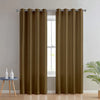 Divine Casa Premium Micro Satin Semi Blackout Door Curtains Solid Design | Size 7 Feet Elegant Look & Light Control Colour Coffee Brown (Pack of 2)
