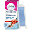 Veet Professional Waxing Strips For Sensitive Skin - 20 Strips (Pack of 2)