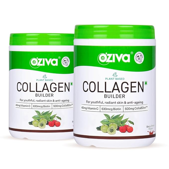 OZiva Vegan Collagen Builder Berry Orange & Watermelon