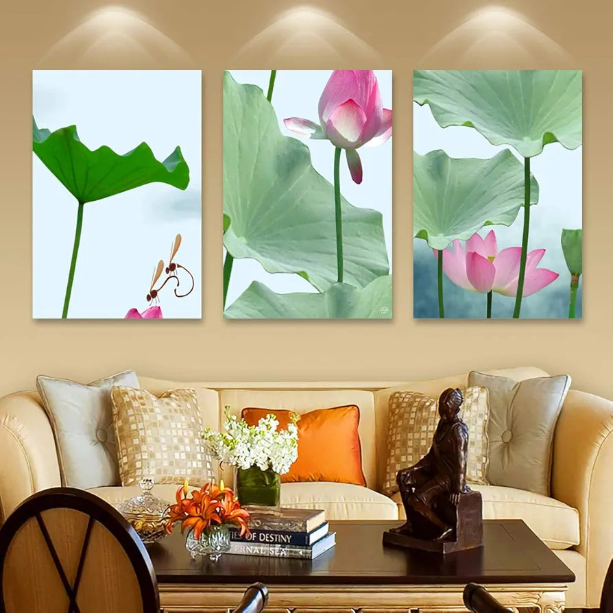Rangoli MDF 3 Pcs Wall Poster 12x18 Inch Decorative Wall Art for Home, Office, Living Room. P-4, Design-5