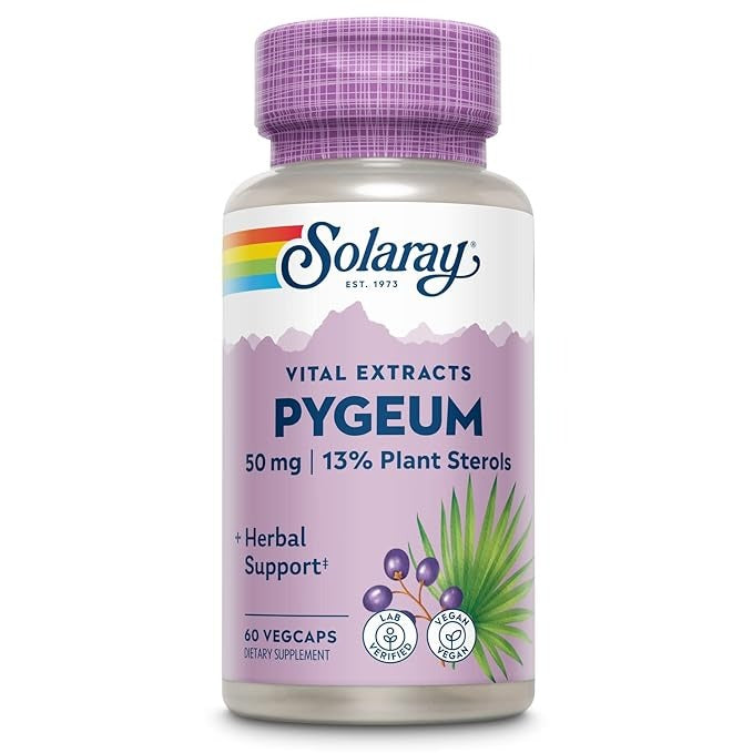Solaray Pygeum Africanum Extract 50 mg - 60 Caps - Swadesii