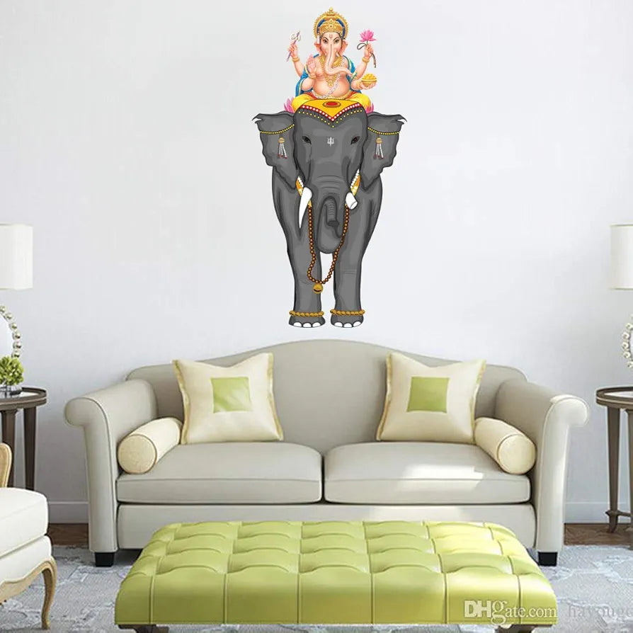 Rangoli White Glossy Vinyl Wall Sticker Premium Self-Adhesive Waterproof Decorative Wall Decal for Bedroom, Living Room, Office & Home Decoration Easy to Apply. Parent-7, Design-21