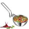 Vinod Platinum Triply Stainless Steel Tadka Pan Jumbo | 400 Ml | 12.5 Cm | Balance Design Handle