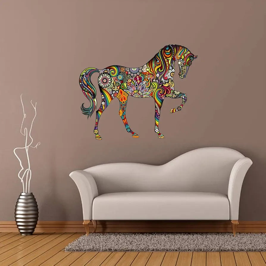 Rangoli White Glossy Vinyl Wall Sticker Premium Self-Adhesive Waterproof Decorative Wall Decal for Bedroom, Living Room, Office & Home Decoration Easy to Apply. Parent-13, Design-21