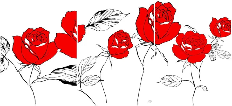 Rangoli MDF 3 Pcs Wall Poster 12x18 Inch Decorative Wall Art for Home, Office, Living Room. P-4, Design-1