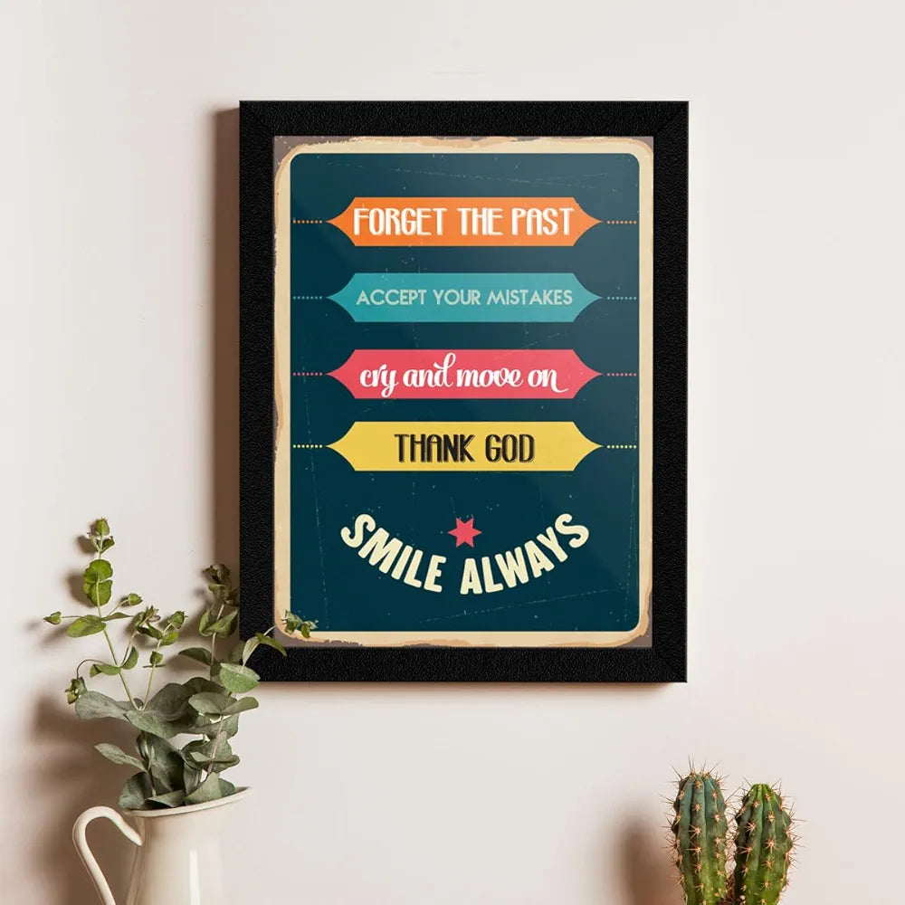 ArtX Paper Motivational Quotes Wall Frames, Multicolor, Inspirational, 10X13 inches each, 20 X 26 inches, Set of 4 