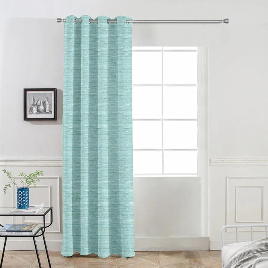 Divine Casa 7 Feet Elegant Blackout Door Curtain | Premium Opaque Polyester Single Panel | Thermal Insulated, Noise Reducing & Room Darkening for Living Room & Office