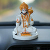Unovate Lord Hanuman Idol White for Car Dashboard