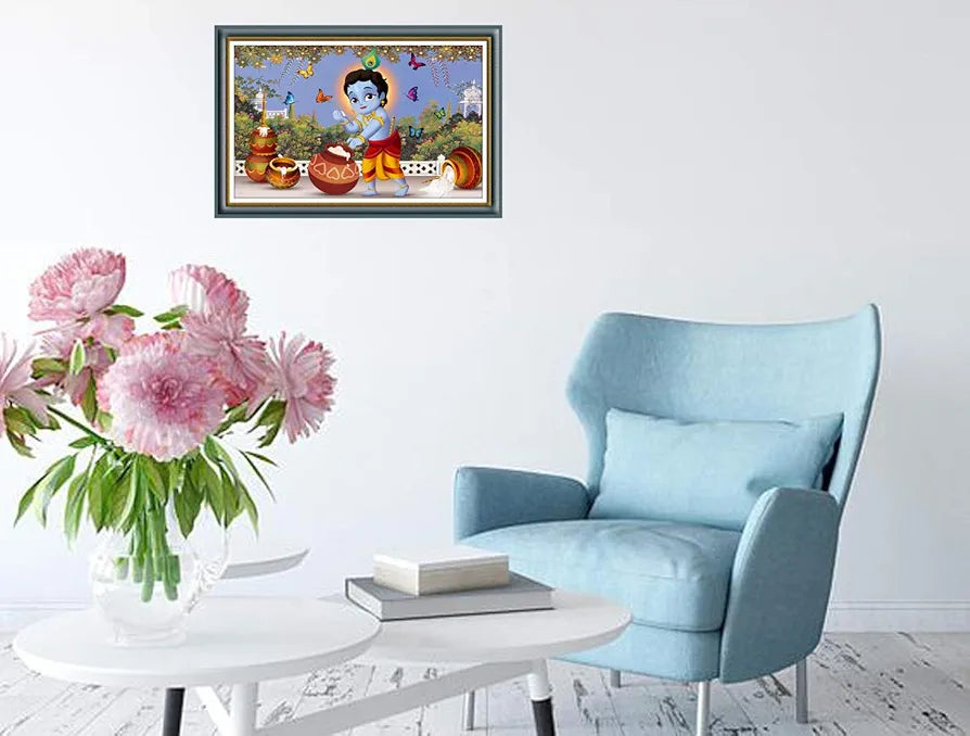 Rangoli MDF Wall Stick Decorative Panel 12x18 Wall Art for Home, Living Room, Bedroom, Office & Decoration. P-1, Design-5