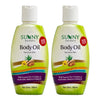 Sunny Herbs Natural Body Massage Oil - 250 ml (Pack of 2)