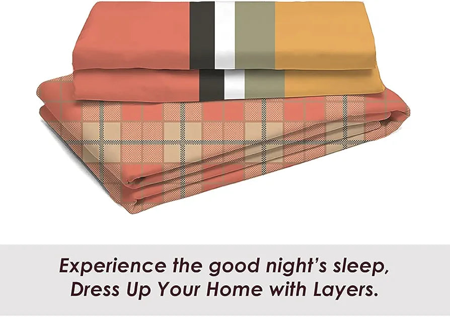 Layers Firenze 2 Cotton 144 TC Single Bedsheet Set 