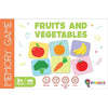 Popcorn Games & Puzzles Memory Game Fruits and Vegetables Board Matching Games Memory Game for Kids Age 2+
