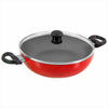 Butterfly Coral DLX Granite Non Stick Kadai with Glass Lid | Premium Virgin Aluminium | Induction Base