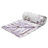 Trance Home Linen Pure Cotton Reversible Dohar Toddler Size Infants - New Born Blanket Colour Akira Lavender