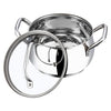 Vinod Almaty Stainless Steel Casserole with Glass Lid 2.9 Litre, 18 cm | 2.6mm Thick Base