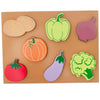 Wembley Wooden Puzzle Board For Nursery And Kg Students Raised Vegetables